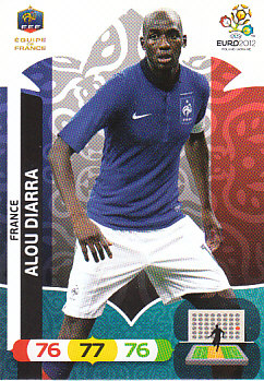 Alou Diarra France Panini UEFA EURO 2012 #88